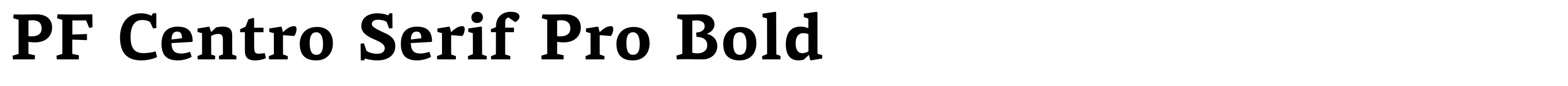 PF Centro Serif Pro Bold